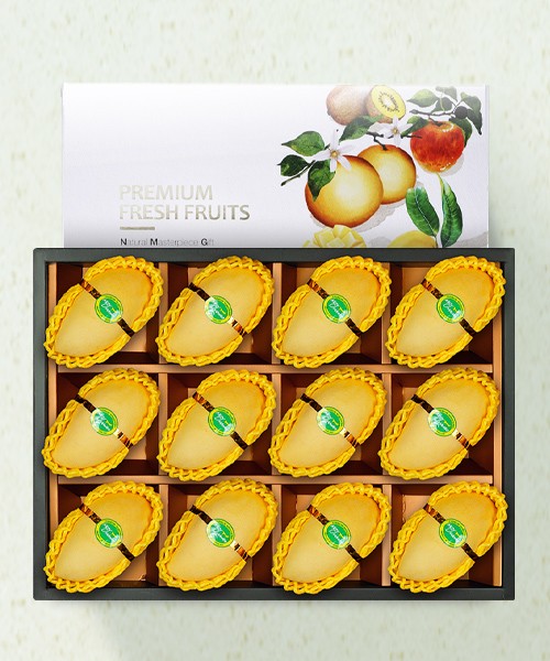 [품격있는] 프리미엄 골드망고 선물세트 3.7kg(12과)